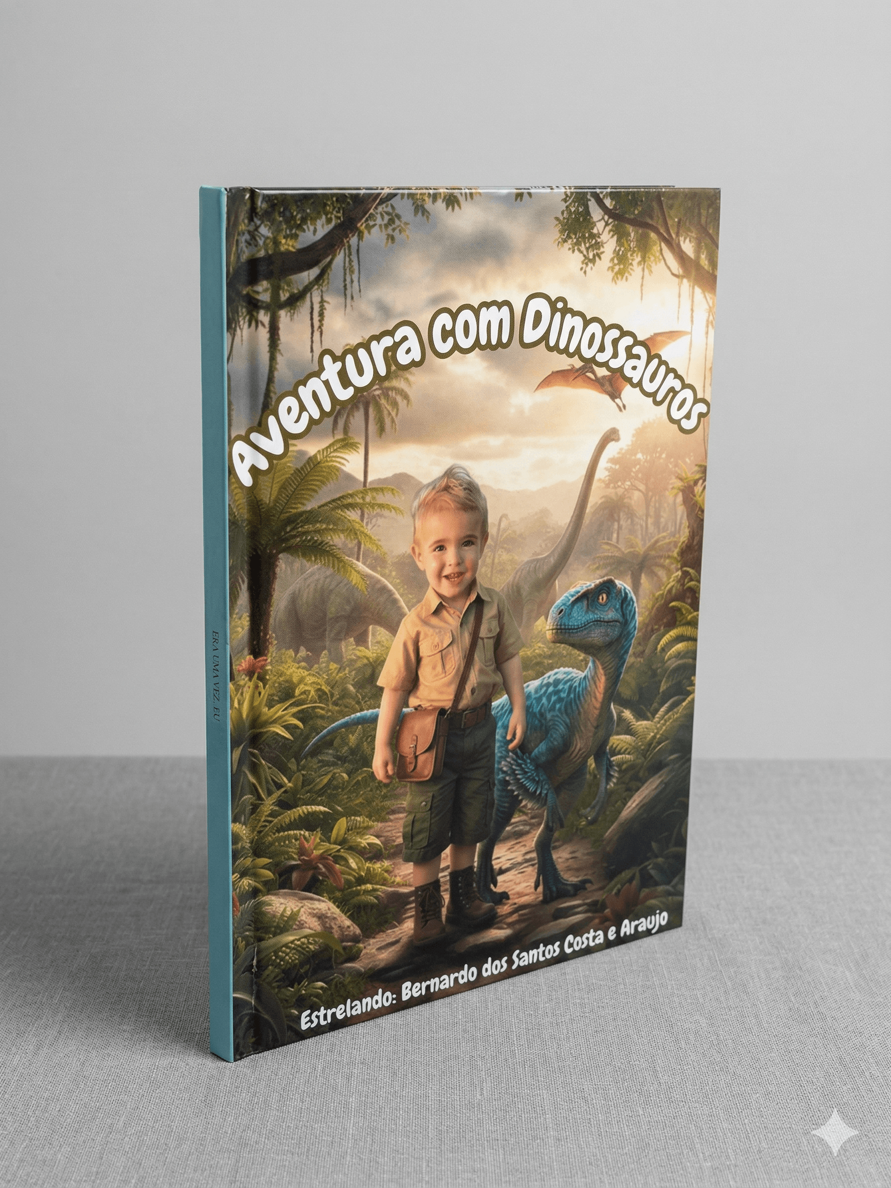 Capa do livro Bernardo e os Dinossauros